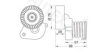 AUTEX 602040 Tensioner Lever, v-ribbed belt